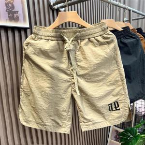 Ice Silk Four-Part Shorts Mens Summer Outdoor Thin Running Fitness Quick Dry Large Size Sports Casual Five-Part Mid-Pants