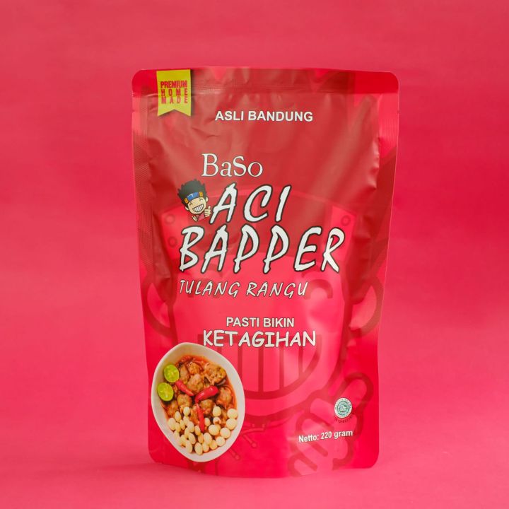 [bisa Cod] Bapper Original Baso Aci Tulang Rangu Pedas Sambel Mercon