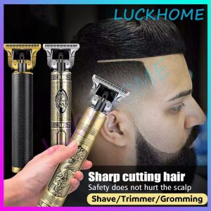 Alat Cukur Jenggot Mesin Cukur Rambut Listrik Alat Cukur Rambut Profesional Hair Clipper Vintage USB Rechargeable Razor  T9 Vintage Alat Cukur