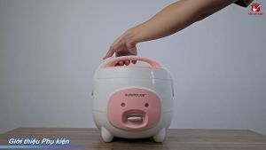 Nồi cơm nắp gài Sunhouse 1.8 lít SHD8607W chính hãng 100% trưng bày mới 98-99% 1.8 lít Số người ăn 4 - 6 người Công suất: 700W- Bảo hành 12 tháng