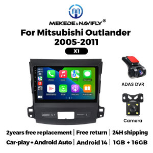 NaviFly Android Car Radio For Mitsubishi Outlander 2 CW0W 2005 - 2013 Citroen C-Crosser 1 2007 - 2013 Peugeot 4007 2007 - 2012