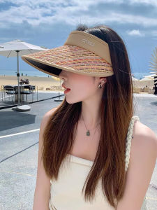 JIFANPAUL | Womens Summer UV Protection Wide Brim Rainbow Beach Sun Hat for Cycling