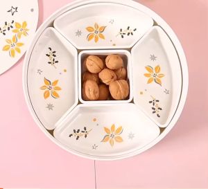 Khay đựng mứt tết  5 ngăn LOẠI DÀY Khay đựng bánh kẹo chân đế xoay 360 độ Kích thước 301mm x 113mm Khay Mứt An Toàn Cho Sức Khỏe Khay Đựng Mứt Hình Mèo May Mắn - Lazada