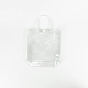 Tas Plastik Mika Transparan / Hampers / Souvenir / Tote / Goodie Bag PVC Uk. 20 x 20 x 8 cm