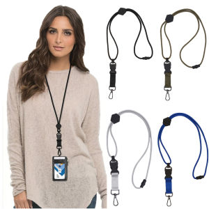 Adjustable Feminine Neck Hanging Strap Woman Separable Long Lanyard Safety Rope for ID Name Card Badge Holder Purple Key Chain