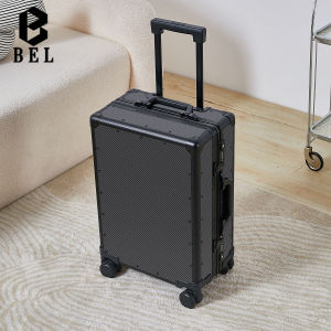 High-End Carbon Fiber Luggage 20 Inch Carry-On Suitcase 24 Inch Travel Bag Password Pull Box Wheel Bag Fashion Trend Youth
