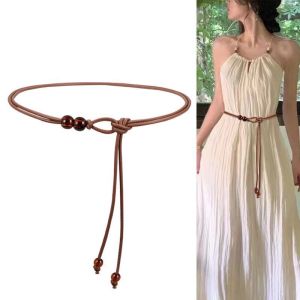 Decorative Knot Belt for Dresses Summer Accessory Fashion Retro