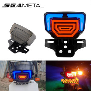 SEAMETAL Motorcycle Brake Light LED Tail Light 12V Warning Lamp Waterproof Efficient Heat Dissipation Turn Signal