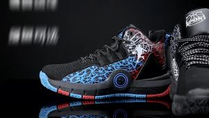 Breathable Fly woven Upper Basketball Sneaker For Men Durable Anti Slip Sole Sports Shoes For Men