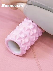 โฟมนวดกล้ามเนื้อ โฟมลูกกลิ้งโยคะ ขจัดความความเมื่อยล้าของกล้ามเนื้อ ลูกกลิ้งโฟมโยคะชมพู ช่วยยืดกล้ามเนื้อแก้ปวด โฟมโยคะ