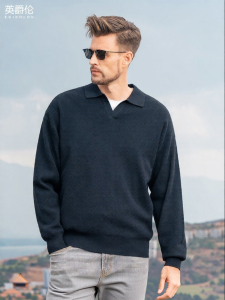 Enjeolon | Wool-Blend Warm Sweater Shirt Turtleneck Design Casual