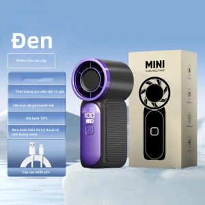 Quạt Cầm Tay Mini 5 Tốc Độ Thiết Bị Làm Mát Di Động Nhỏ Gọn Có Thể Gập Lại Sạc USB C Tốc Độ Gió Cao Dùng Cho Cá Nhân
