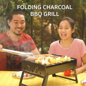 𝗦𝗜𝗠𝗣𝗟𝗘 PORTABLE BBQ Charcoal Grill Portable Foldable Outdoor Camping Picnic / Arang Batu BBQ Grill Pemanggang Arang
