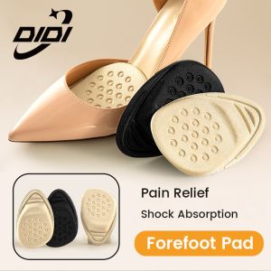 DIDI 1Pair Non-slip Shoes InsertAdjustable Forefoot PadHalf InsolesReduce Shoe SizeCuttable Shoes PadHigh Heels Pain ReliefShock Absorption Decompression