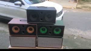 Bo mạch loa xách tay loa mini K10 100W có Echo Reverb nút nhôm