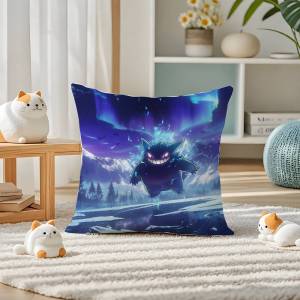Bandai | Pokemon Flareon Anime Plush Pillow Cover Soft Short Plush Cushion Cover For Sofa Bedroom Home Decor Gift Decoration