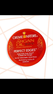 Gel dưỡng tóc bóng mượt phiên bản giới hạn CREME OF NATURE With ARGAN OIL PERFECT EDGES FIRM HOLD 63.7g của Mỹ