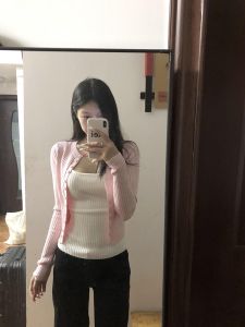 HUOLISI | Elegant and Sweet Long Sleeve Knit Cardigan Set