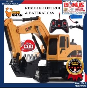 TERMURAH!! mainan anak excavator rc free baterai cas & charger // Bisa COD