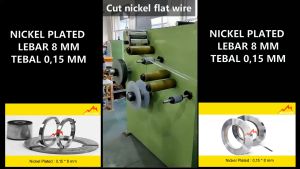 Plat nikel baterai lithium lpo4 32700 & 18650 (Tebal 015 mm x Lebar 8 mm) / 5 Mtr