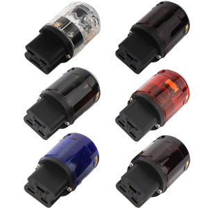 Preffair Gold-Plated Power Audio Plug Tail 20A Plug HiFi Audiophile Tube Amplifier Amplifier Power Socket