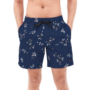 กางเกงขาสั้นชายหาดลำลองสำหรับผู้ชาย กางเกงขาสั้นพิมพ์ลายกันแบคทีเรีย กางเกงว่ายน้ำ กางเกงขาสั้นสะท้อนแสง ระบายอากาศได้ดี แห้งเร็ว กางเกงขาสั้นสำหรับเล่นน้ำชายหาด