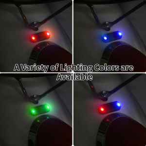 New Car Solar LED Mini Warning Light Night Ride for Motorcycle Electric Vehicle Bicycle Tail Light Anti-rear Strobe Warning Light