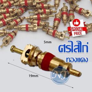 ลูกศร ศรไส้ไก่ ลูกศรจุ๊บยาง ไส้ศรวาล์ว ชนิดทองแดงบริสุทธิ์ ลมจักรยาน มอไซค์ รถยนต์ ไส้ศร ไส้วาล์ว ที่ขันศร ขันศร