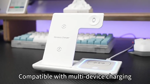 3-in-1 Wireless Charging Station for iPhone Samsung Apple Watch AirPods & Android – Multi-Device Charger Dock