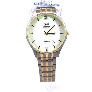 Q&Q Superior Two-Tone Stainless Steel Watch (S328J211Y)
