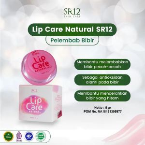 VIRAL Lip Care SR12 5g - Lip Balm Pelembab - Lipcare Pencerah Bibir - Lip Serum - Liptint Pemerah Bibir Alami Pria Wanita