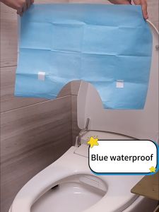 40*60cm Disposable Toilet Seat Covers 100 pcs Waterproof Travel Toilet Seat Covers for Public Restroom