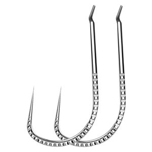 GUOLEDUOYUJU | No Barb Ultra Strong Carbon Steel Fishing Hooks for Ponds