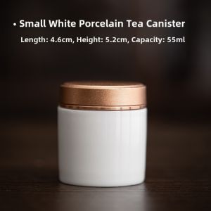 Mini Portable Ceramic Tea Storage Canister with Lid Japanese Style Sealed Container for Grain Tea Storage ness Preserved