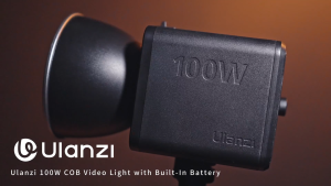 Ulanzi ML100Bi 100W Bi-Color COB Video Light 2700-6500K CCT with 8 Lighting Effects Mini Bowens Mount LCD Display Adjustment Knob 5000mAh Built-in Battery DC & USB C Charging Ports for Photography Studio Lighting and Equipment | JG Superstore