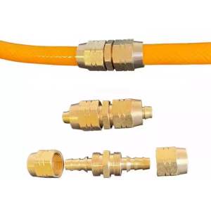 Đầu Nối Nhanh Dây Xịt Rửa Xe Dây Xịt Thuốc Áp Lực 8.5mm Nối Đồng Thau Cao Cấp ( Không Cần Máy Bấm )