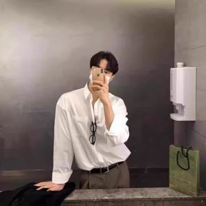 Young Sky Blue Shirt Mens Summer Sunshine Clean Boys Wear Sun Protection Shirt Fancy Long Sleeves Outwear