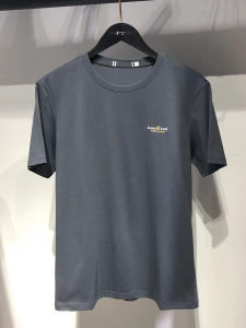 Modilo Brand Ice Silk Cotton Slim Fit Short Sleeve T-Shirt Youth Fashion round Neck Casual Top for Summer Daily Wear