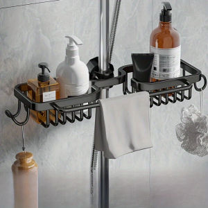 1pcs Bathroom Storage Rack Shower Head Storage Basket Shower Head Storage Rack Suitable for Bathroom Shower Head Kitchen Fauce