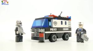 Keyixing 130 Pcs. Police Escort Vehicle Bricks (15755) Raion  Educational Building Blocks