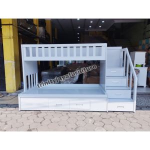 Ranjang Tingkat Kayu Blokteak 18ml Duco Premium/trinityjayafurniture