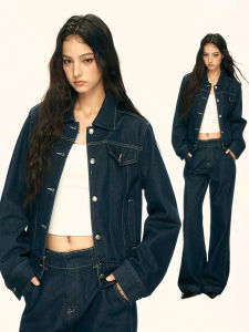 Aaisup | Bộ Đồ Ngắn Jean Phong Cách Retro Mỹ