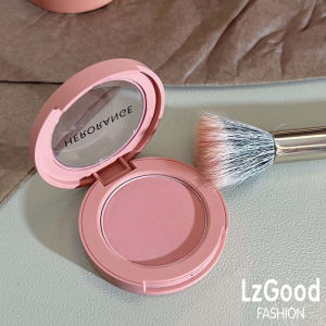 【Fast Delivery+Ready Stock】HERORANGE~Cream Powder Blush Low Saturated Tender Girl Monochrome Plate Peach Orange Soft Mist Matte Natural