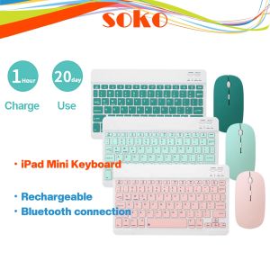 【Local WARRANTY】10inch Wireless bluetooth keyboard mouse for laptop mobile keyboard mini bluetooth