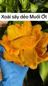 500Grm Xoài Sấy Dẻo Muối Ớt Mềm Không Sơ- Chua Ngọt Cay - Thèm Thèm