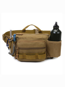 กระเป๋าคาดเอวสะพายข้างสำหรับเล่นกีฬากลางแจ้งแบบมีซิปปิดพร้อมช่องใส่ของอเนกประสงค์สำหรับเล่นฟุตบอลและท่องเที่ยว