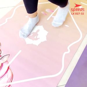 SPEEDS Matras Yoga Mat 185x68x45m Karet Motif Matras Yoga Senam Lantai Portabel Anti Slip Karpet Olahraga 027-32