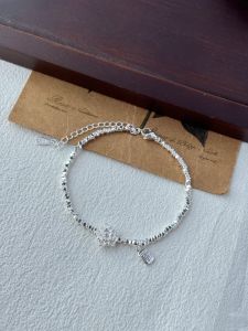 999 Pure Silver Lotus Flower Bracelet for Women Elegant Minimalist High Aesthetic Value Hand Jewelry Gift Fresh Original Design