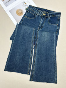 High Waist Bell Bottom Jeans Womens Long Stretchy Retro Slim Fit Bell Pants Spring Autumn New Style Cotton Polyester Spandex