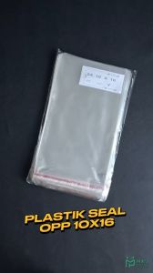 Plastik Seal OPP 10x16 (100 lembar) / Plastik Seal 10 x 16 Bening Lem Rekat Roti Undangan